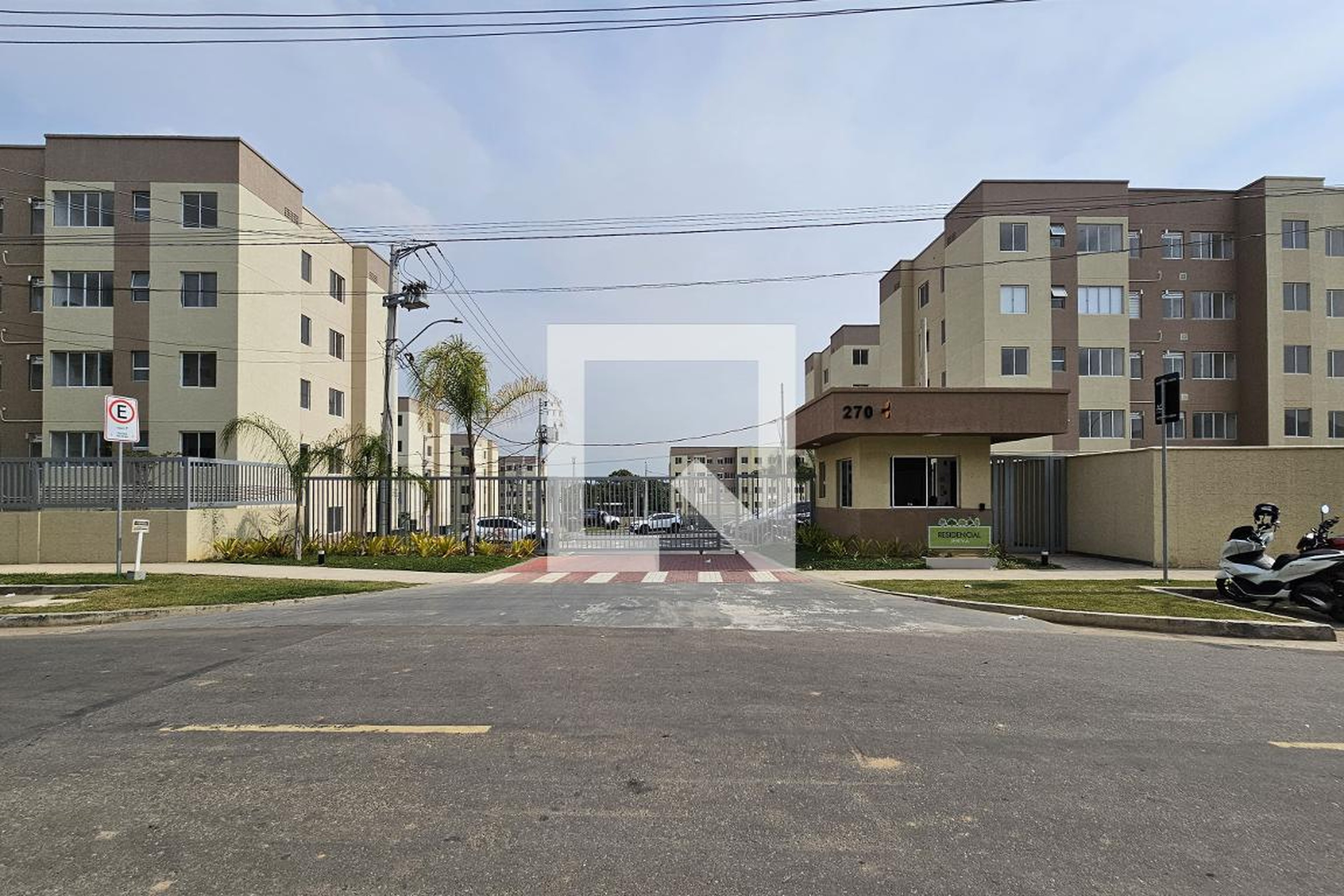 Fachada do condomínio Residencial Jerivá