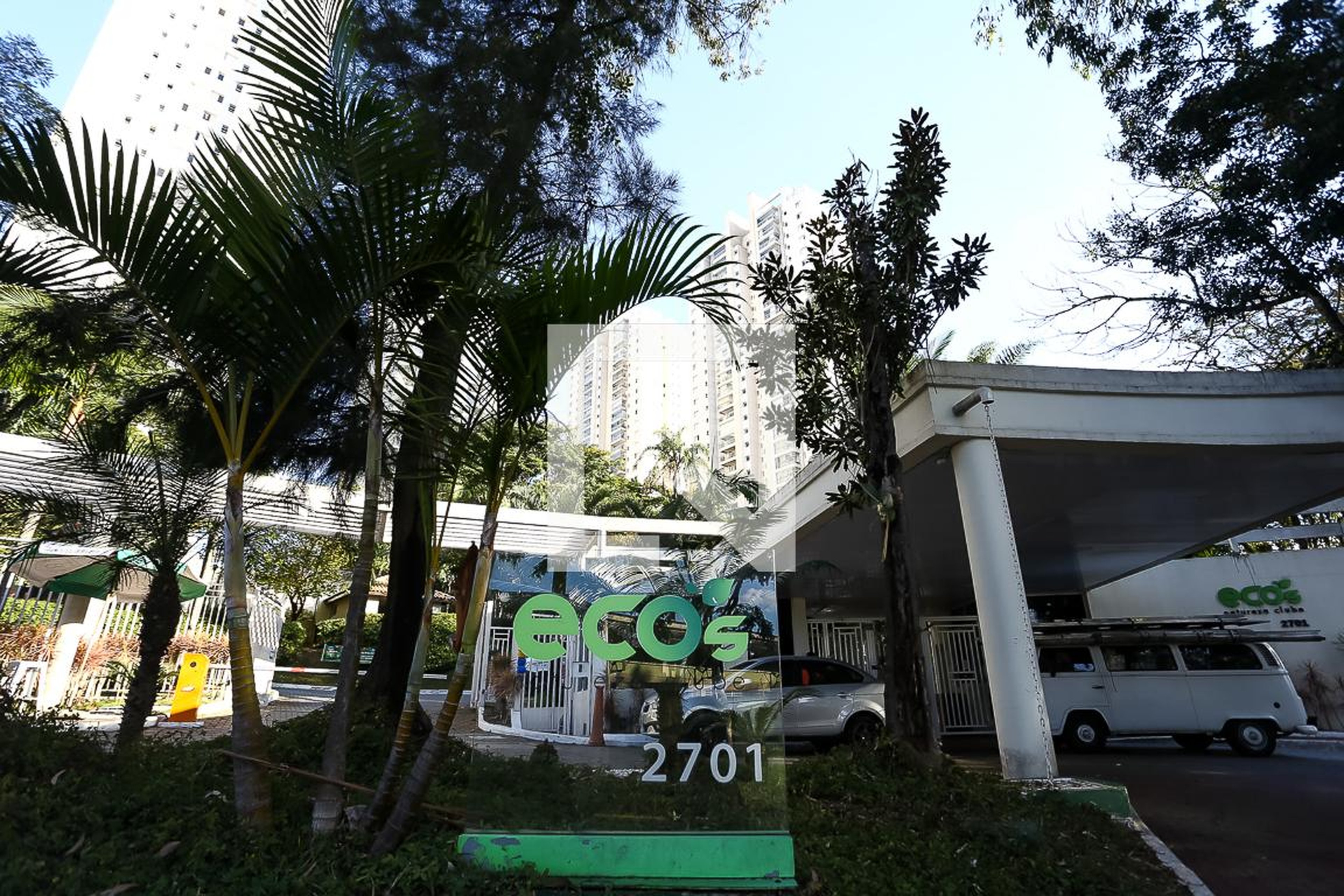 Fachada Condomínio Ecos Natureza Club