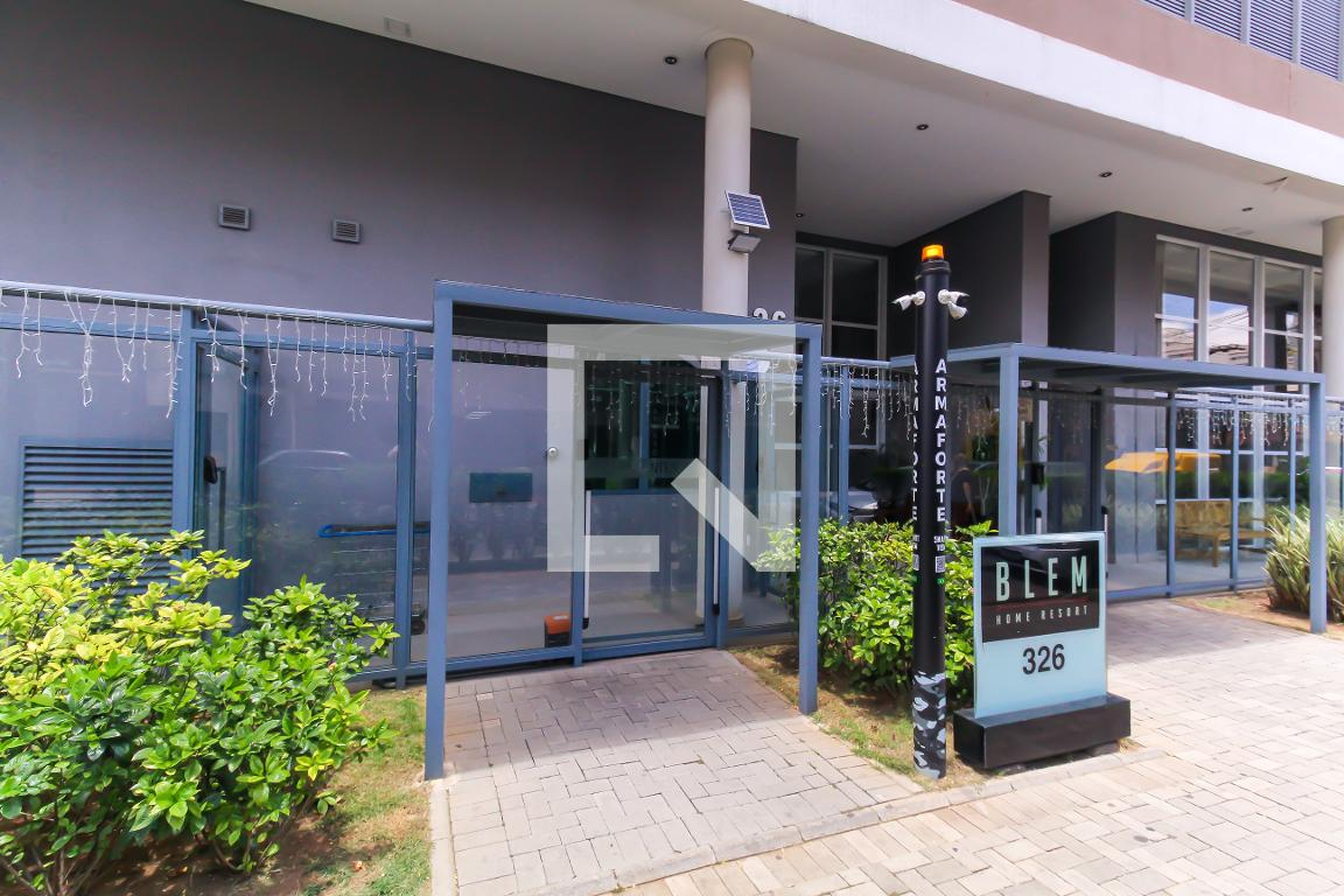 Fachada Condomínio Bem Studios torre B