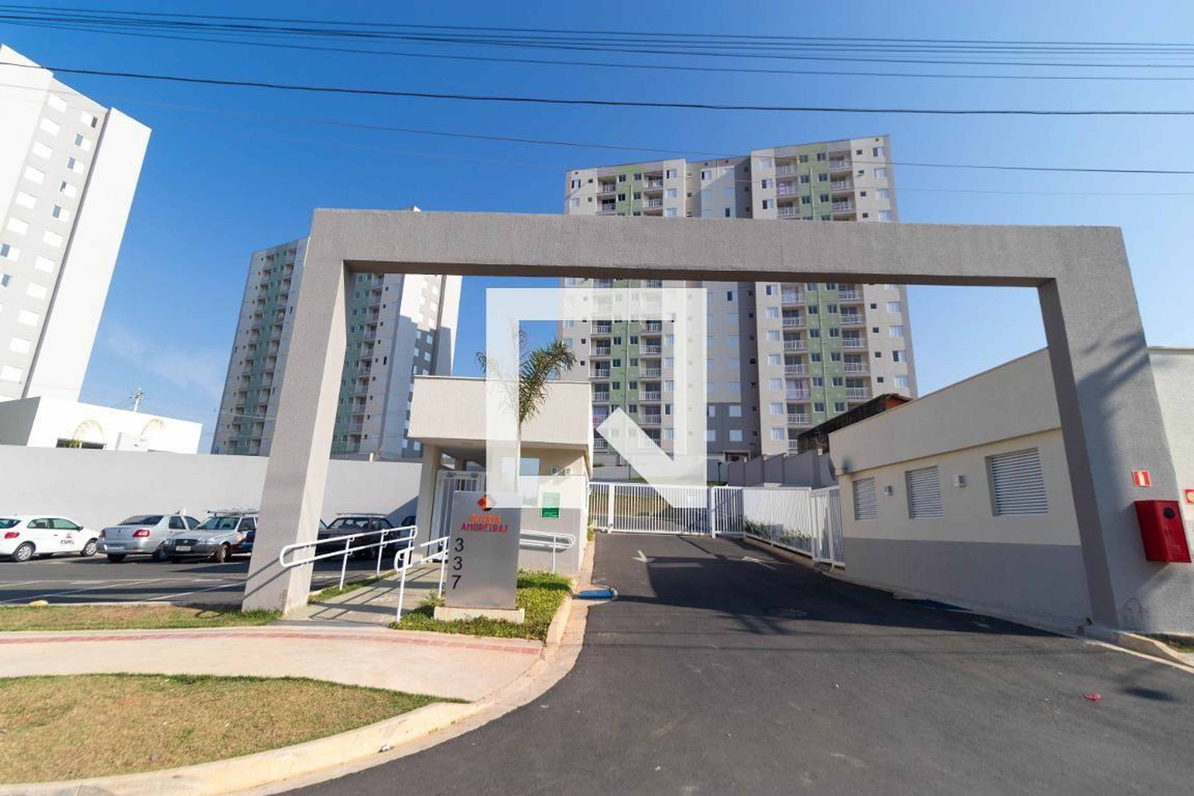 Fachada do Condomínio Condomínio Reserva Amoreiras