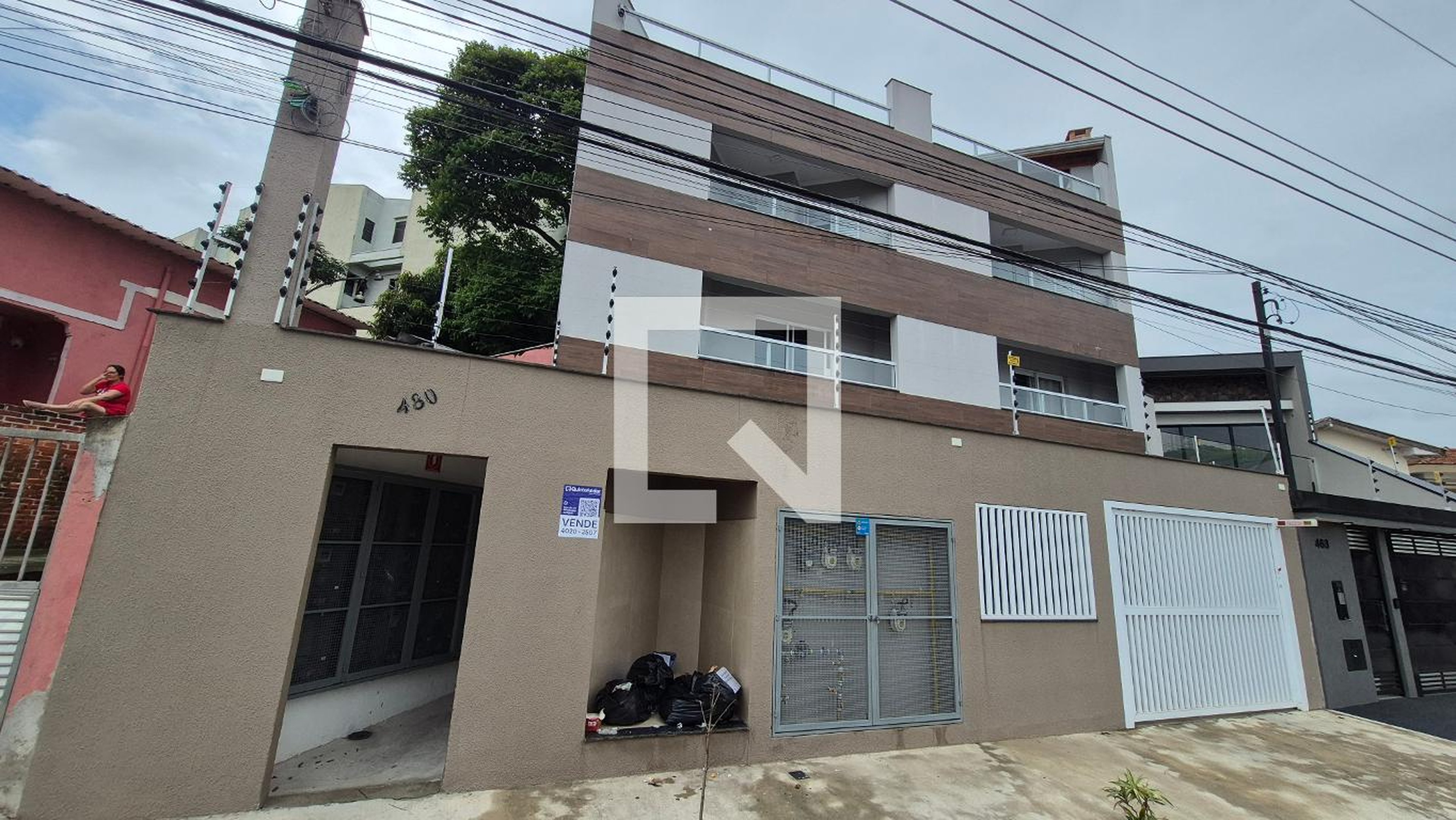 Fachada Condomínio em Rua Anhembi, 480