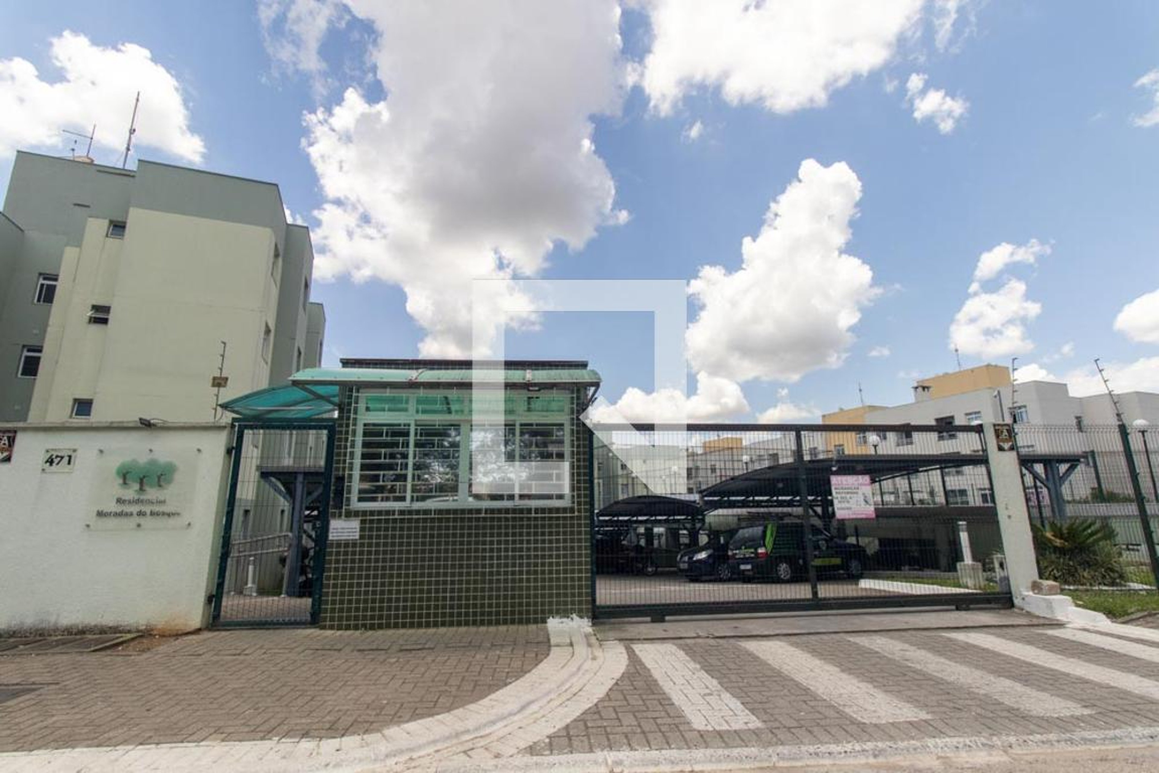 Fachada do Condominio Condomínio Moradas do Bosque