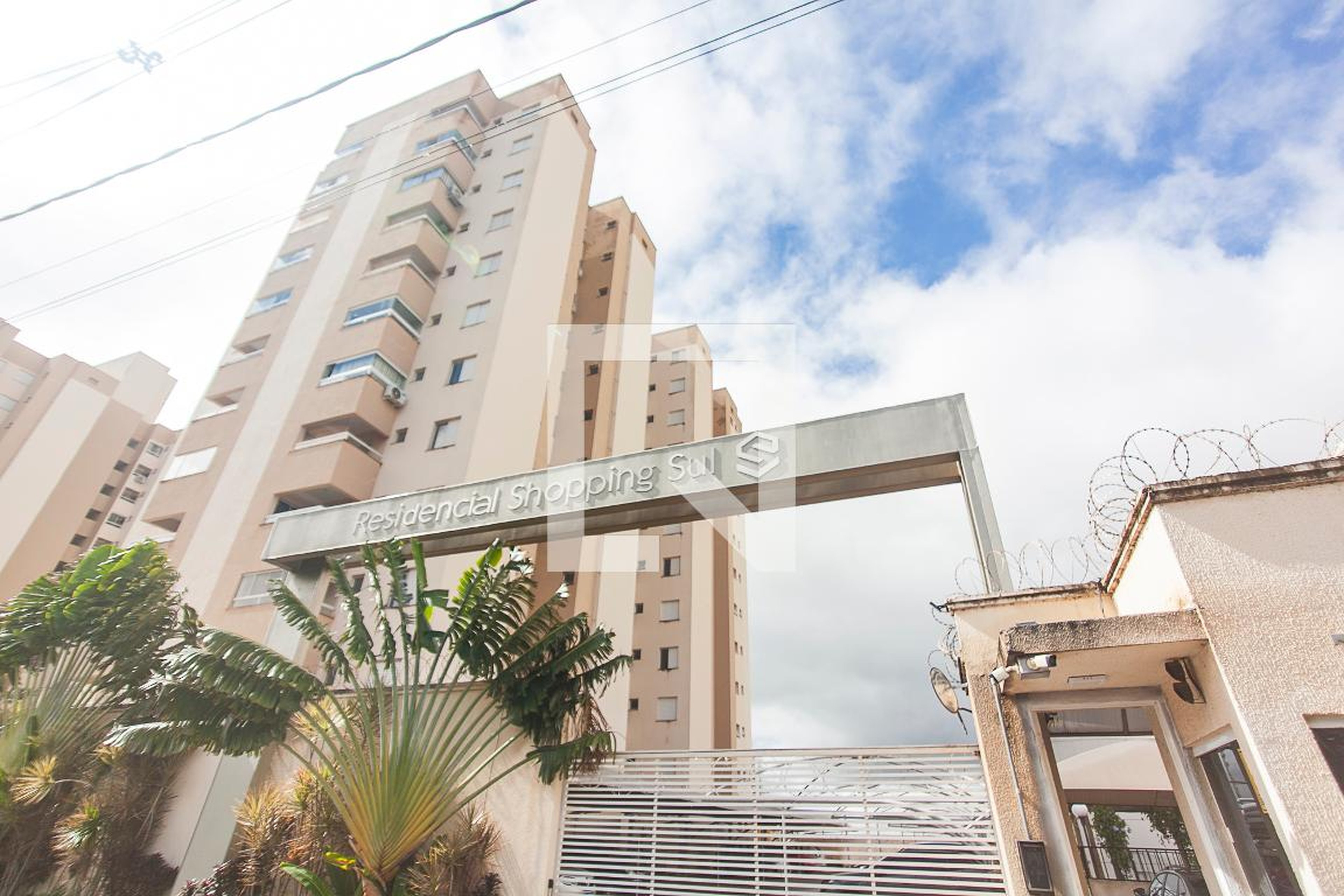 Fachada do Condominio Condomínio Shopping Sul Residencial