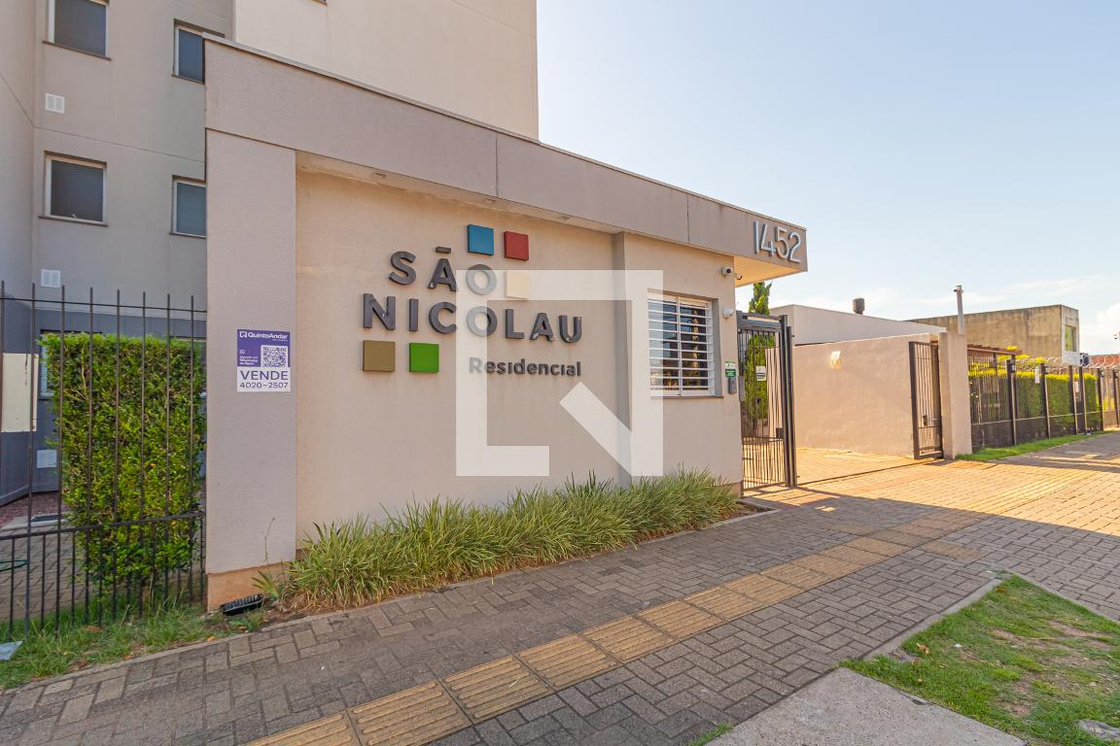 Fachada do condomínio Residencial São Nicolau