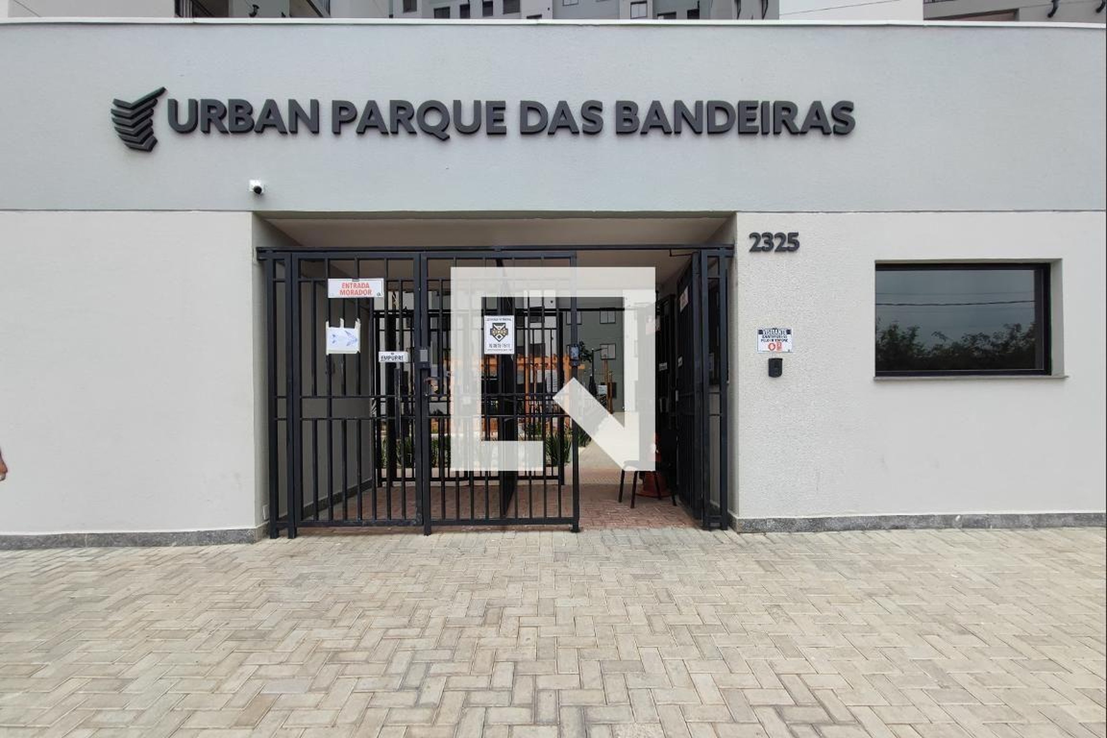 Fachada do Condomínio Residencial Urban Parque das Bandeiras