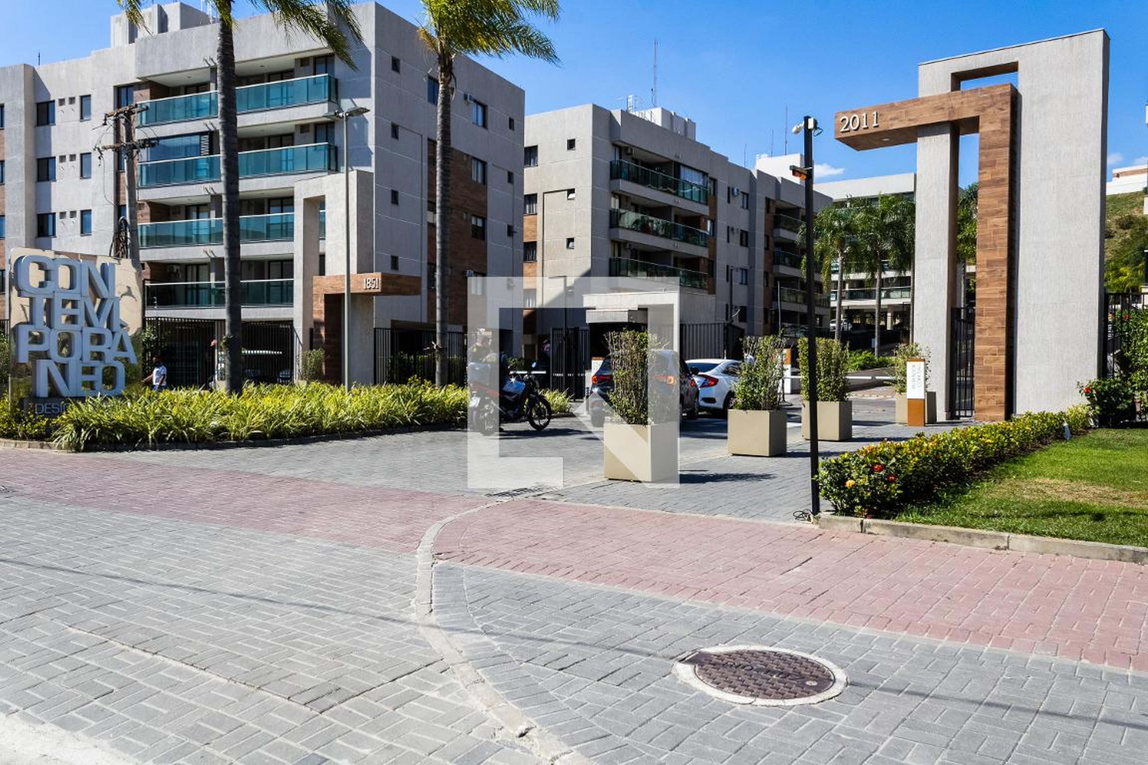 Fachada do condomínio Condomínio Contemporâneo Designer Resort