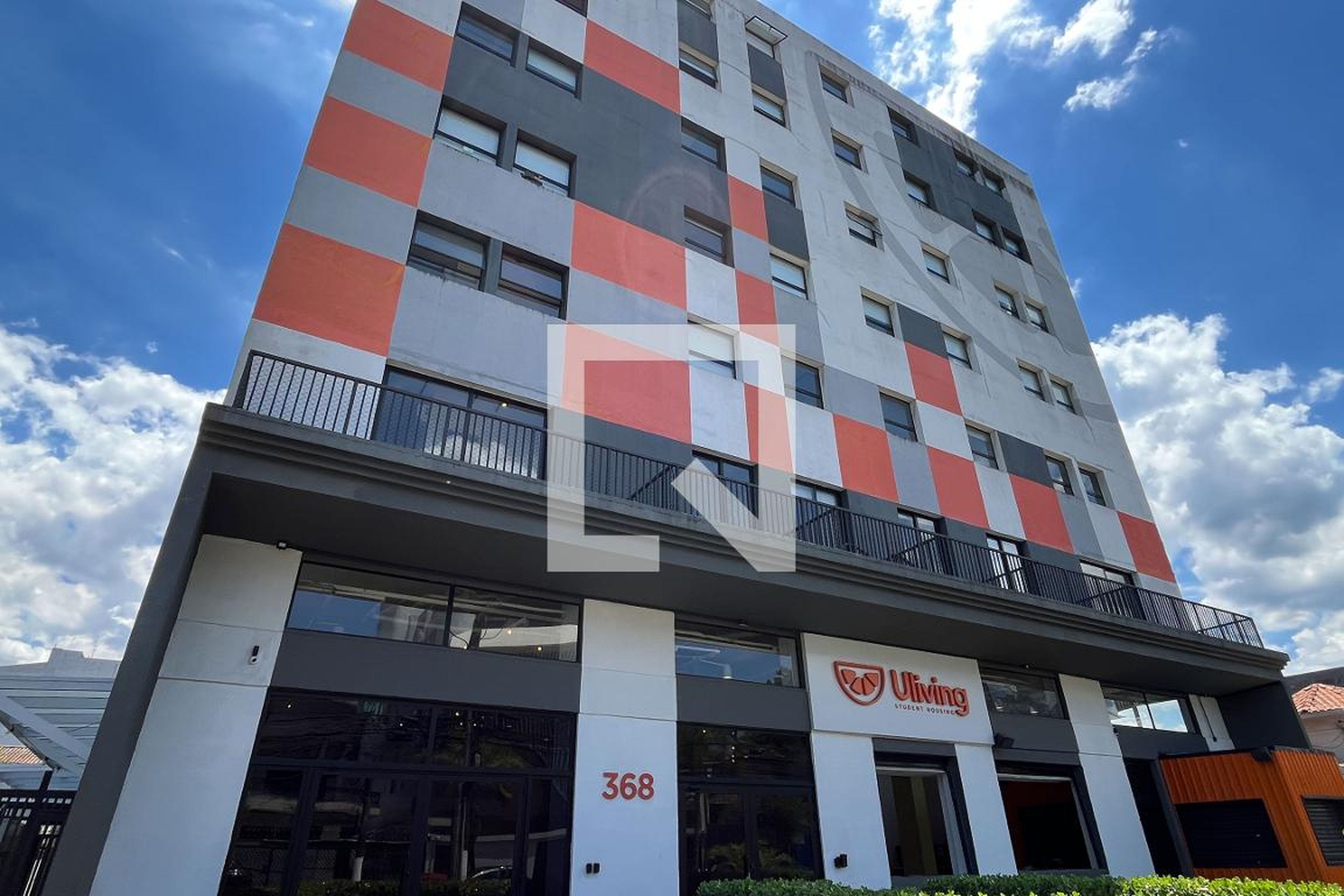 Fachada Condomínio Uliving Santos  Moradia Universitária