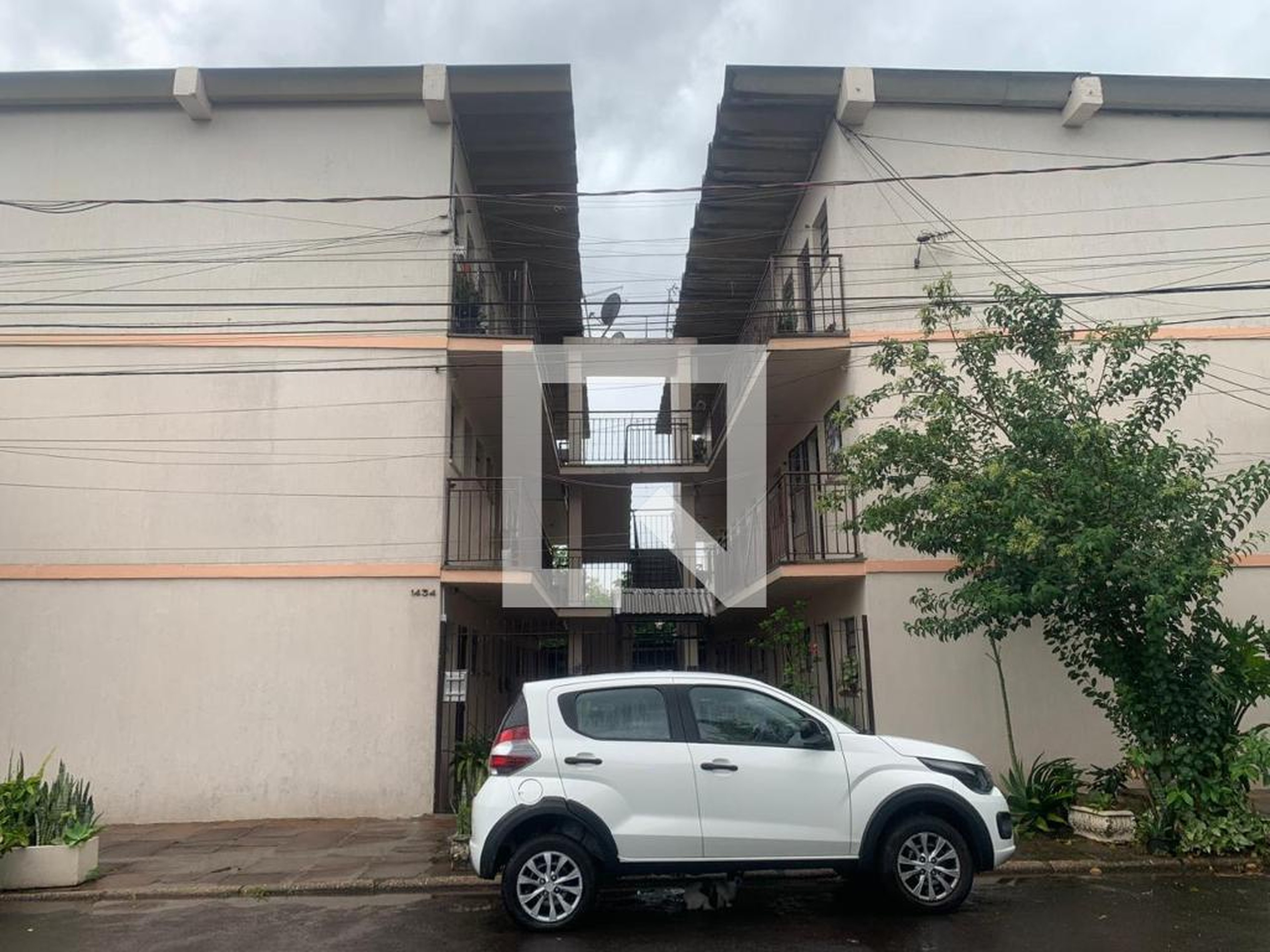 Fachada Condomínio em Rua Primeiro de Março, 1434