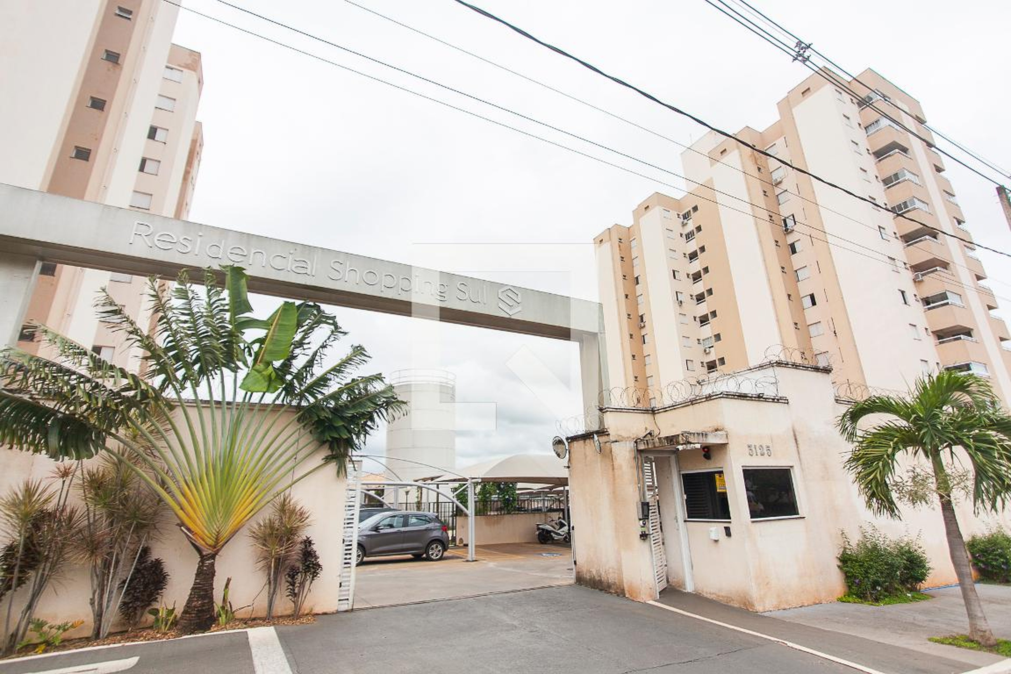 Fachada do Condominio Condomínio Shopping Sul Residencial