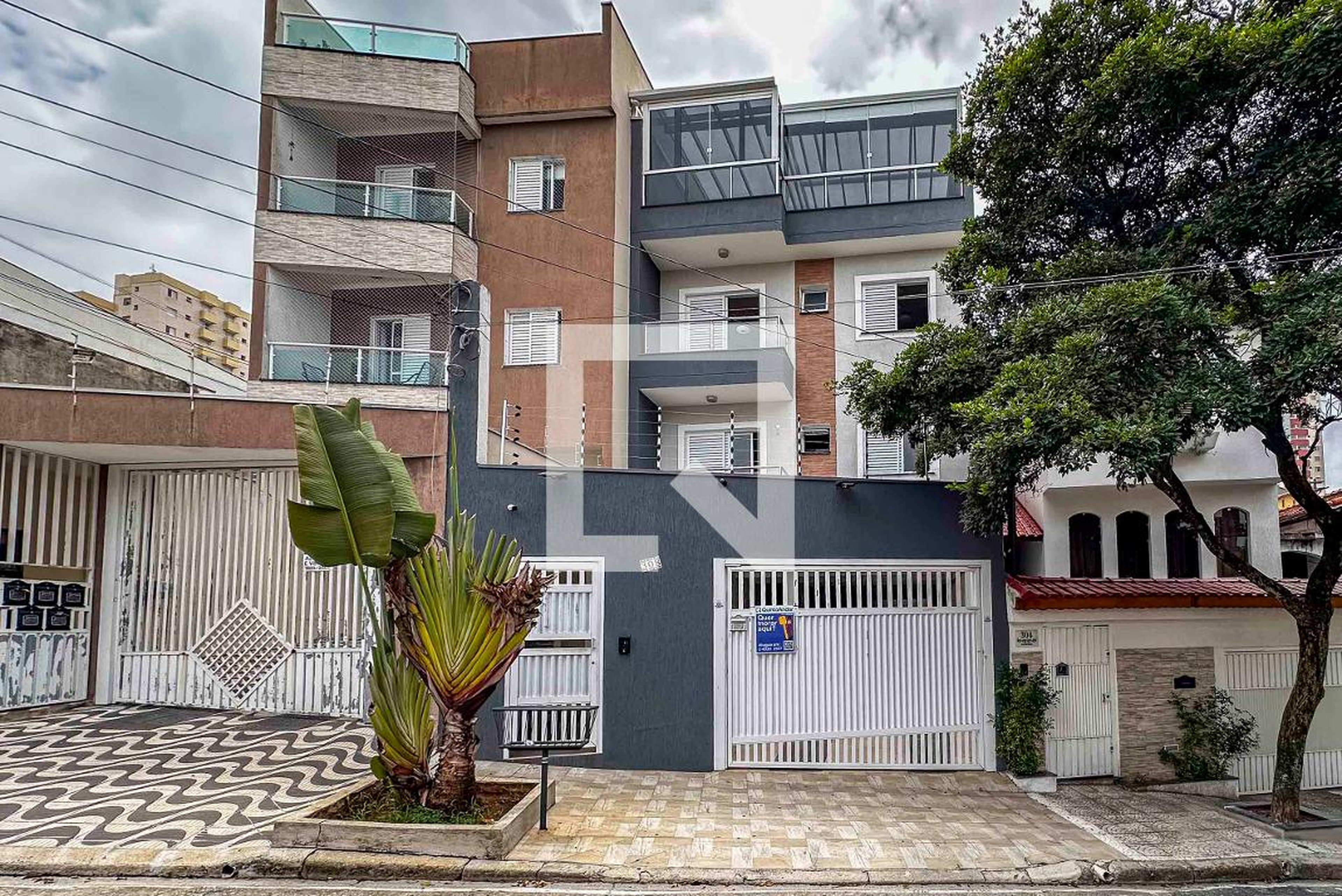 Fachada Condomínio em Rua Guarani, 308