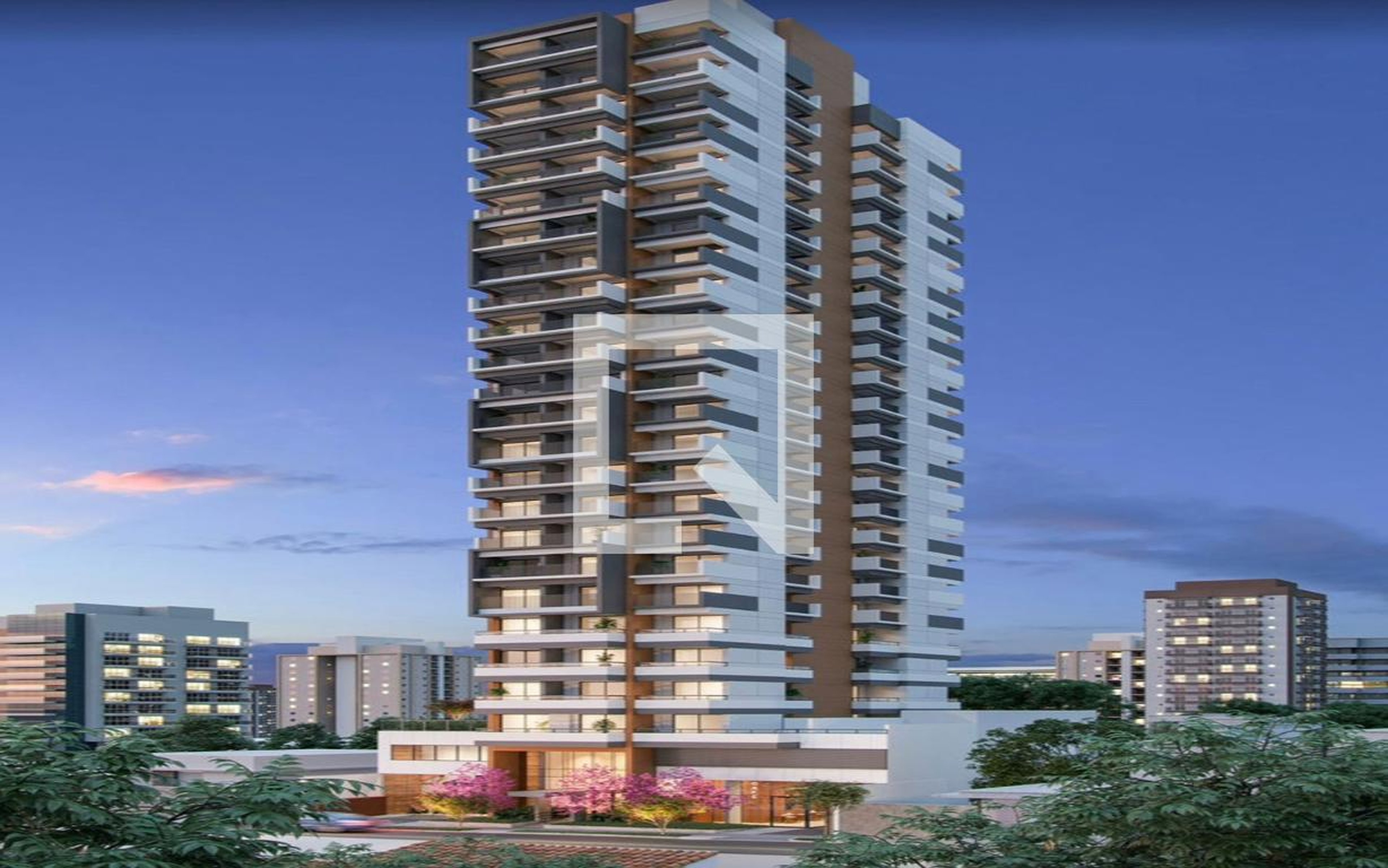 Fachada Condomínio em Rua Cubatão, 100