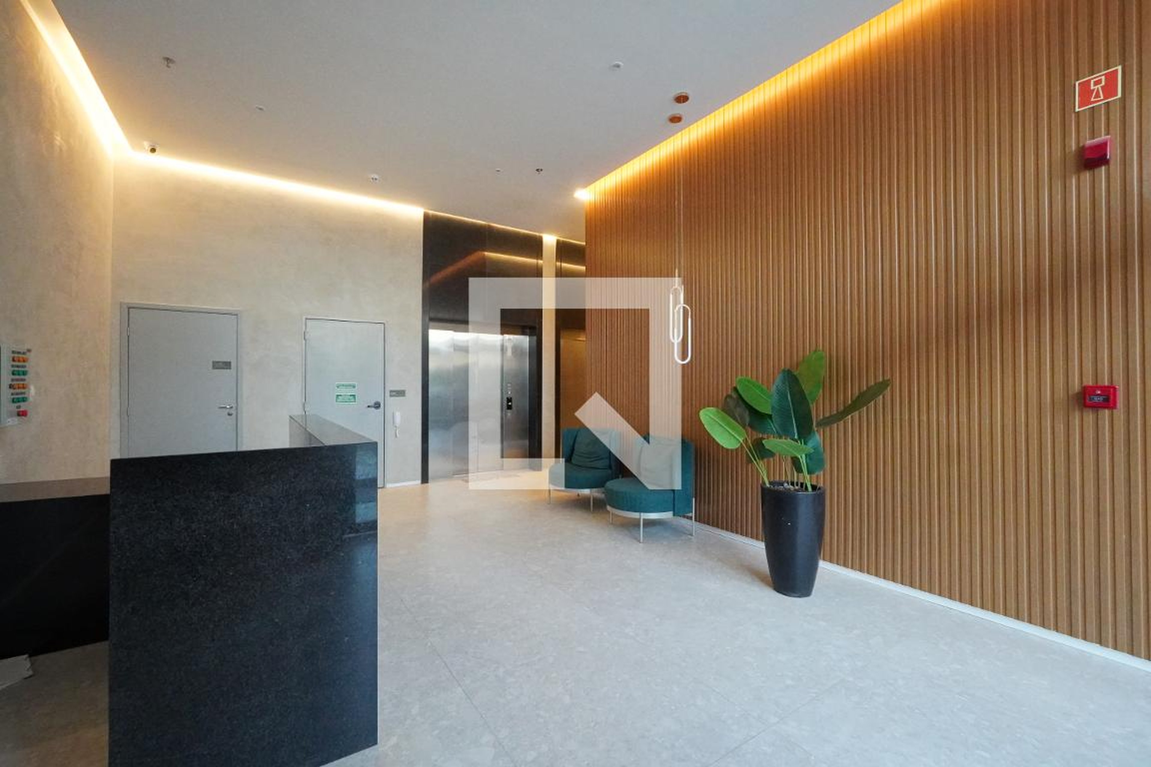 Hall de entrada - Placa Klabin Vie