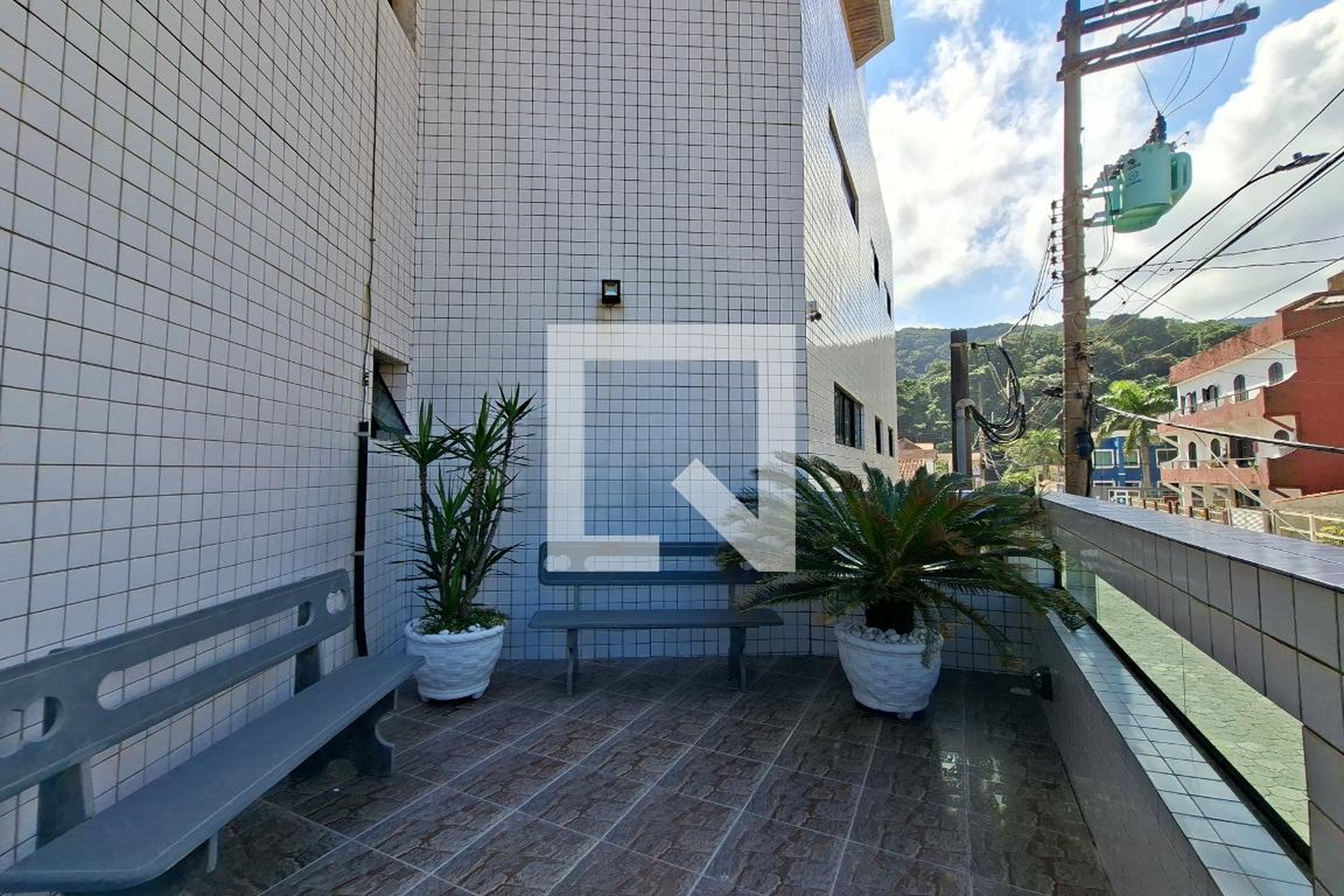 Hall de entrada Condomínio em Avenida Presidente Kennedy, 1314