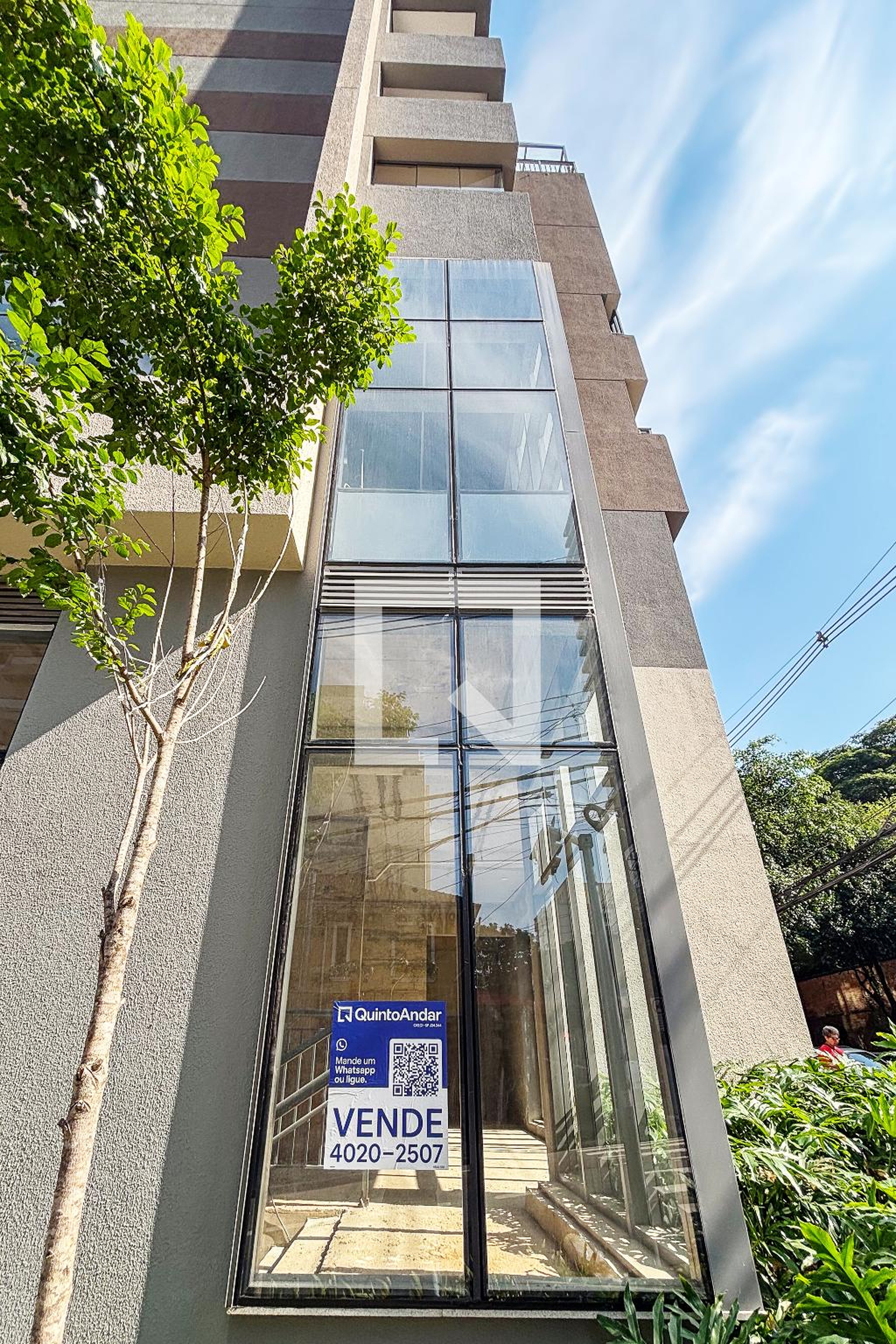 fachada do predio Condomínio Highlights Pinheiros