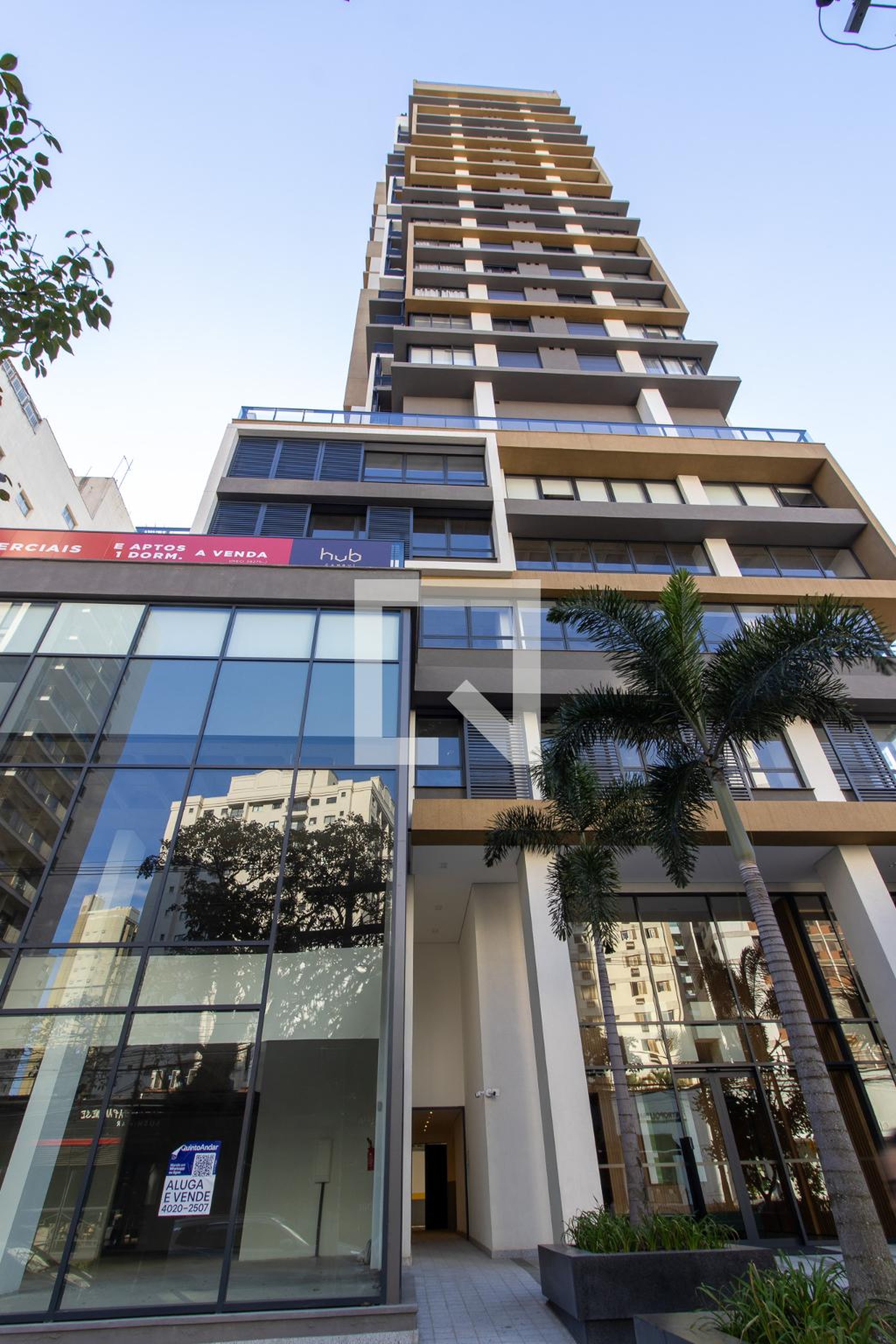 Fachada Condomínio Hub Cambuí