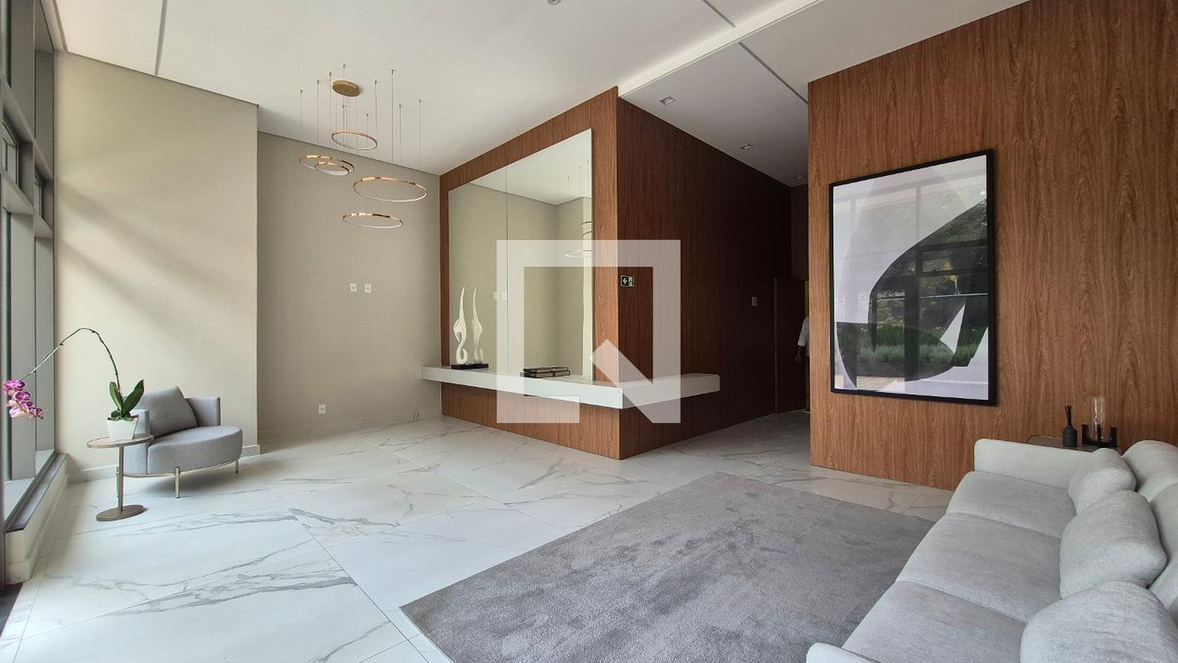 Hall de entrada Condomínio Douro Residencial Clube