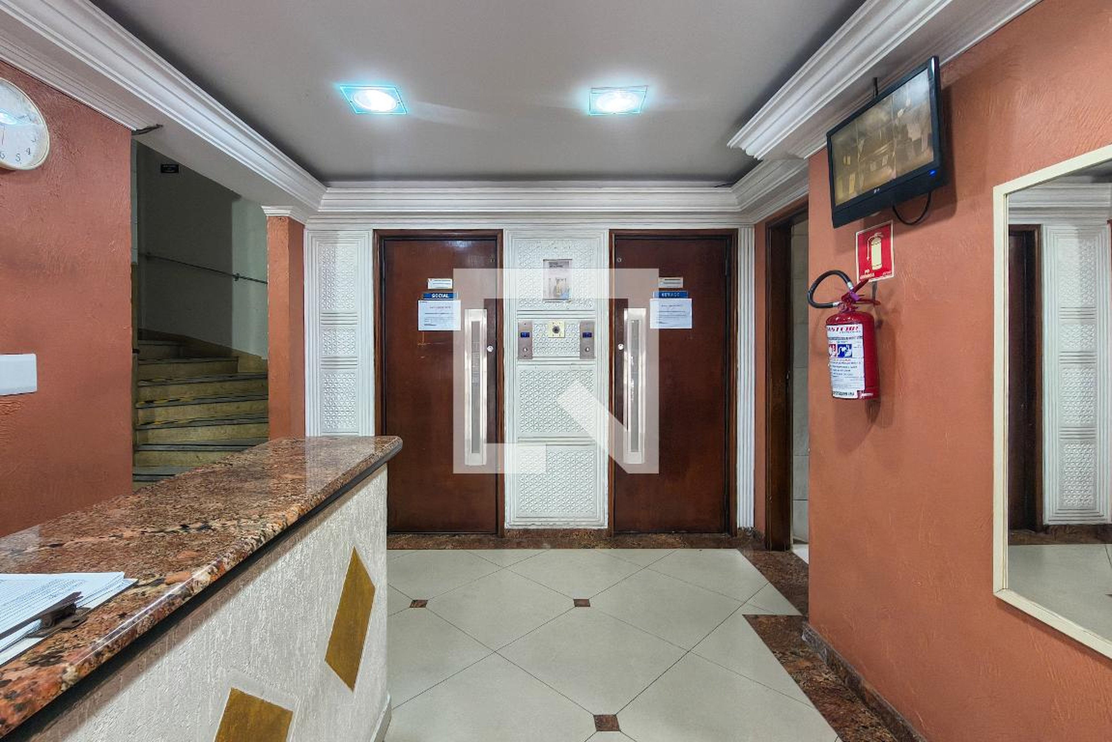 Hall de entrada - Edifício Chiquinha Virga