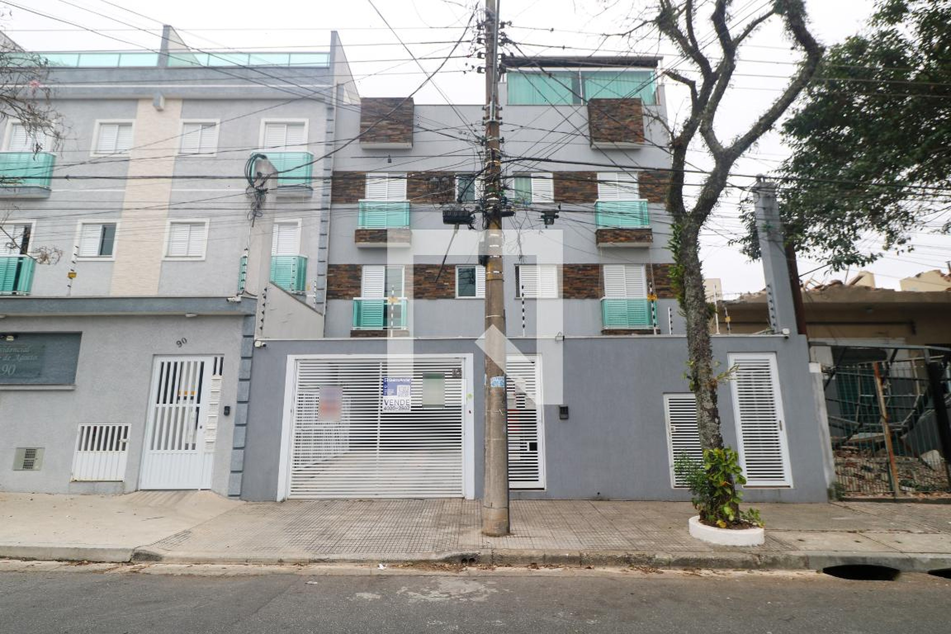 Fachada Condomínio em Rua Onze de Agosto, 82