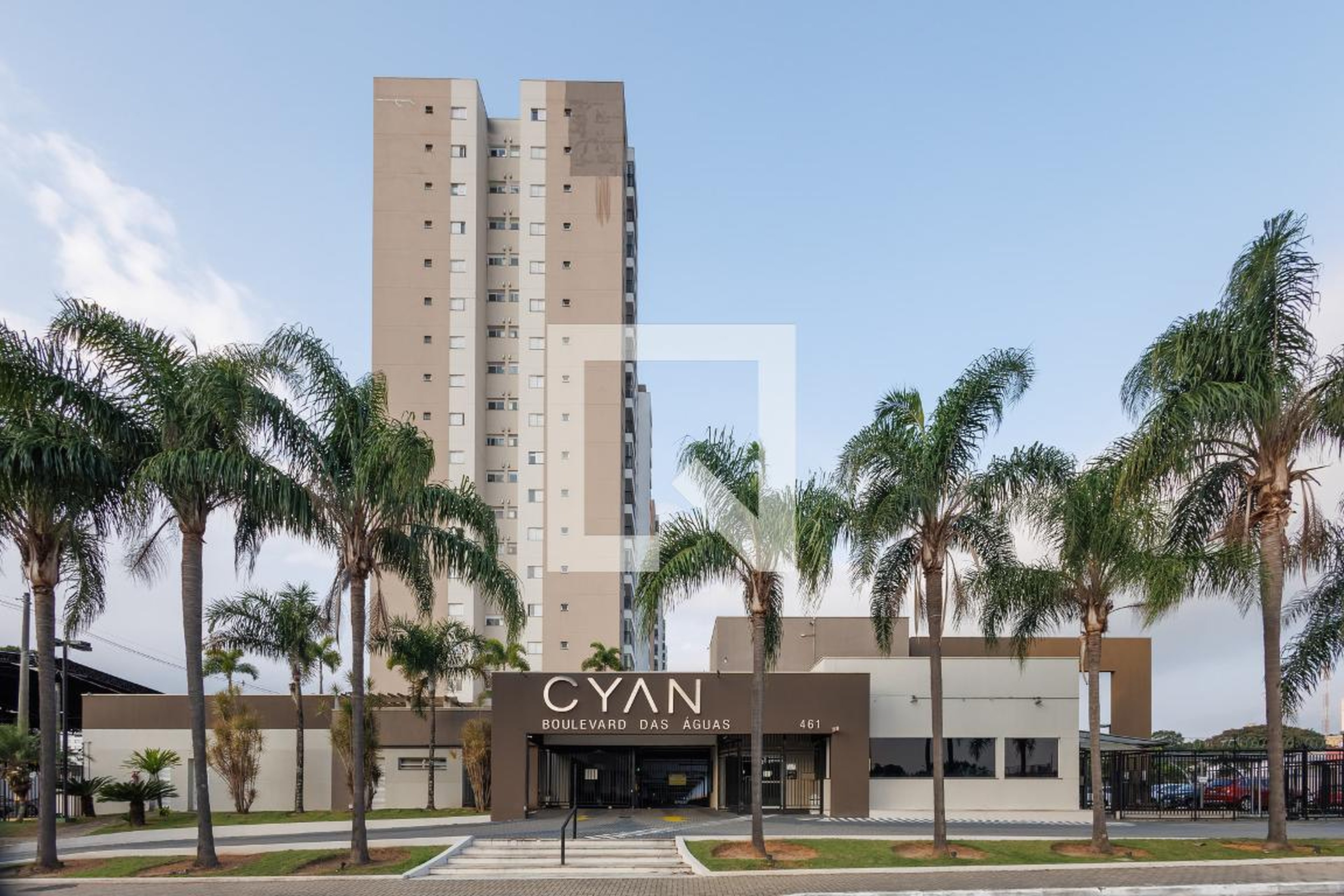 Fachada do Condominio Condomínio Cyan Boulevard das Águas