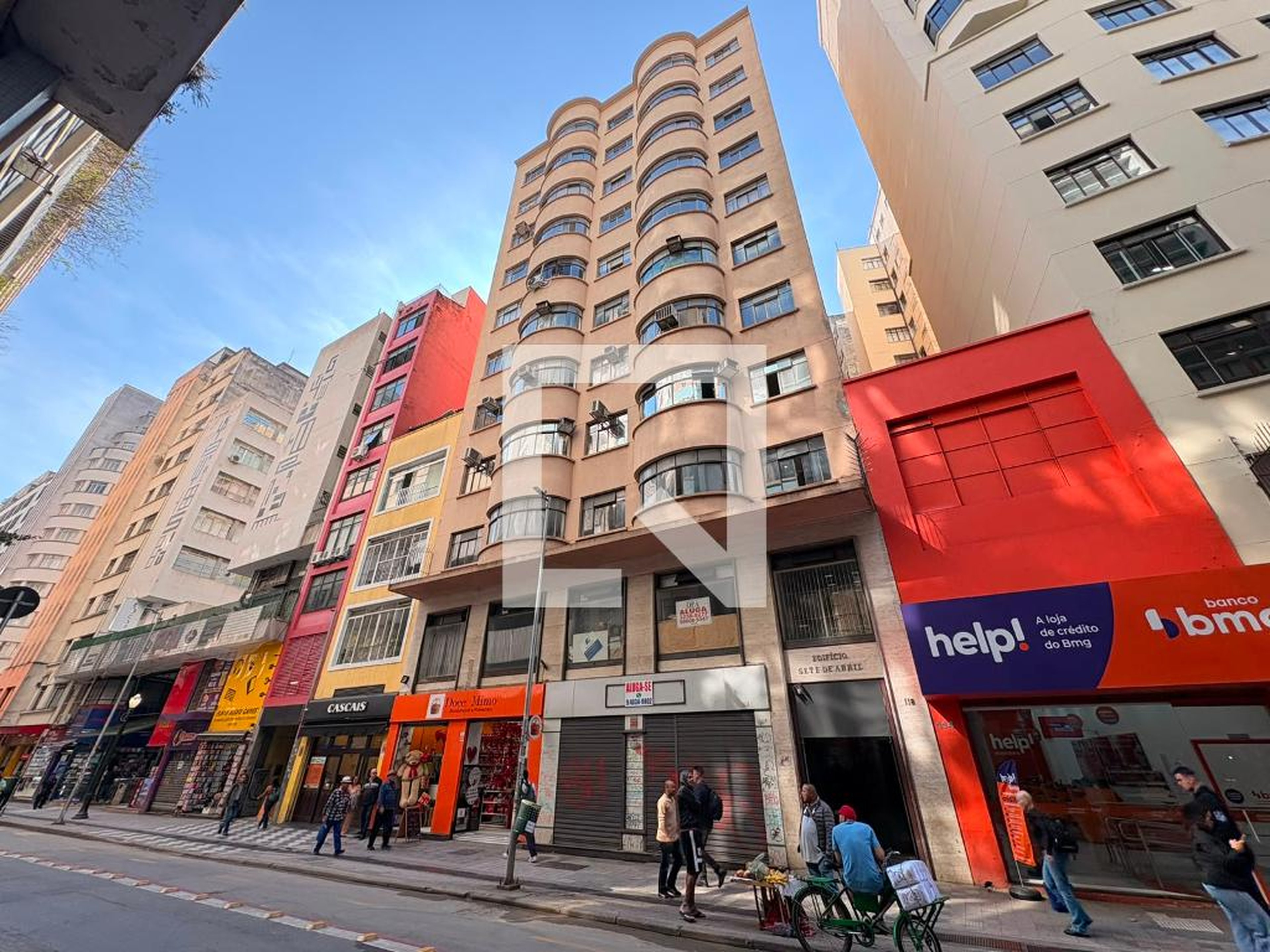 Fachada Condomínio em Rua Sete de Abril, 118