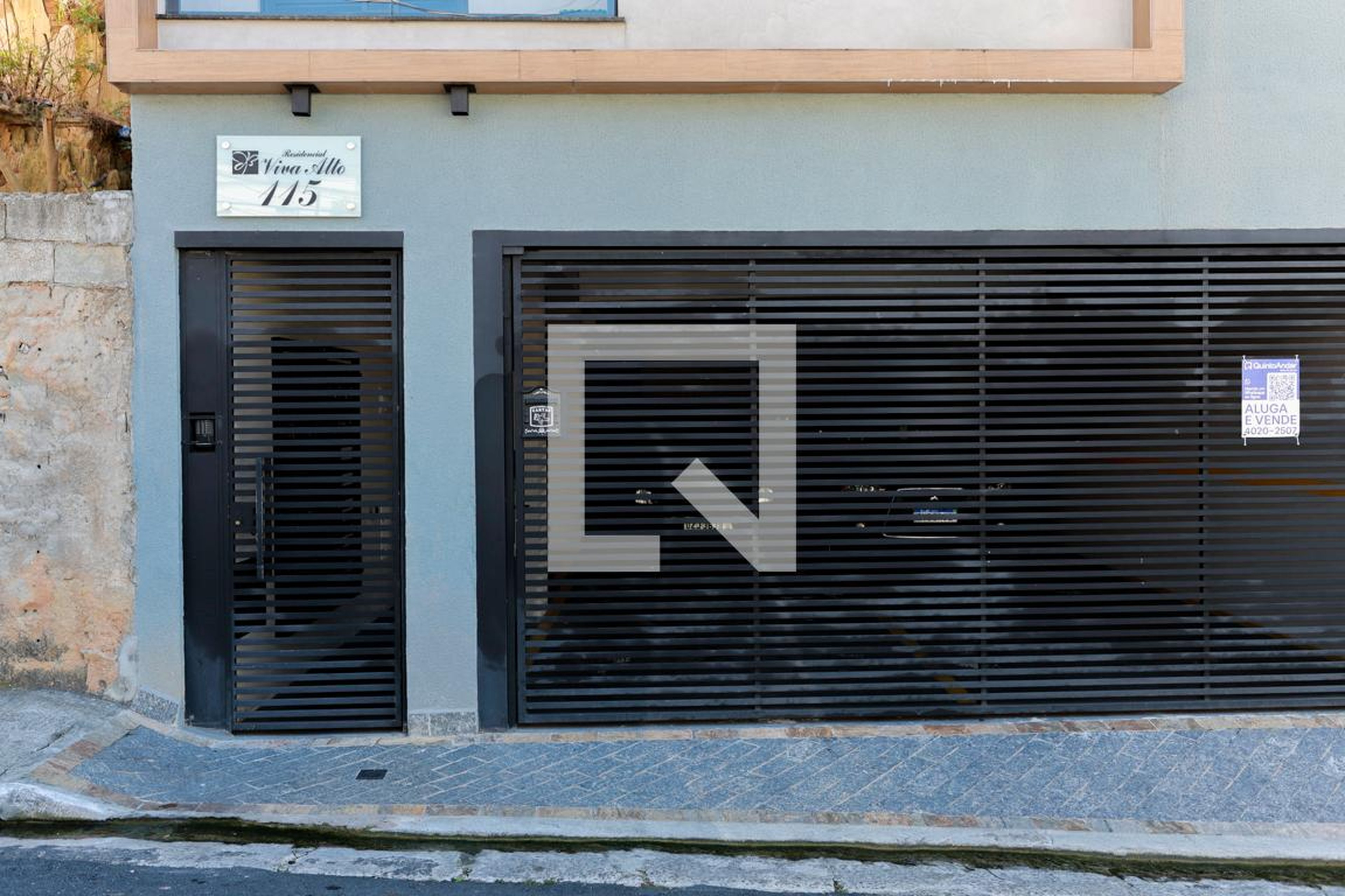 Fachada do condomínio Residencial Viva Alto