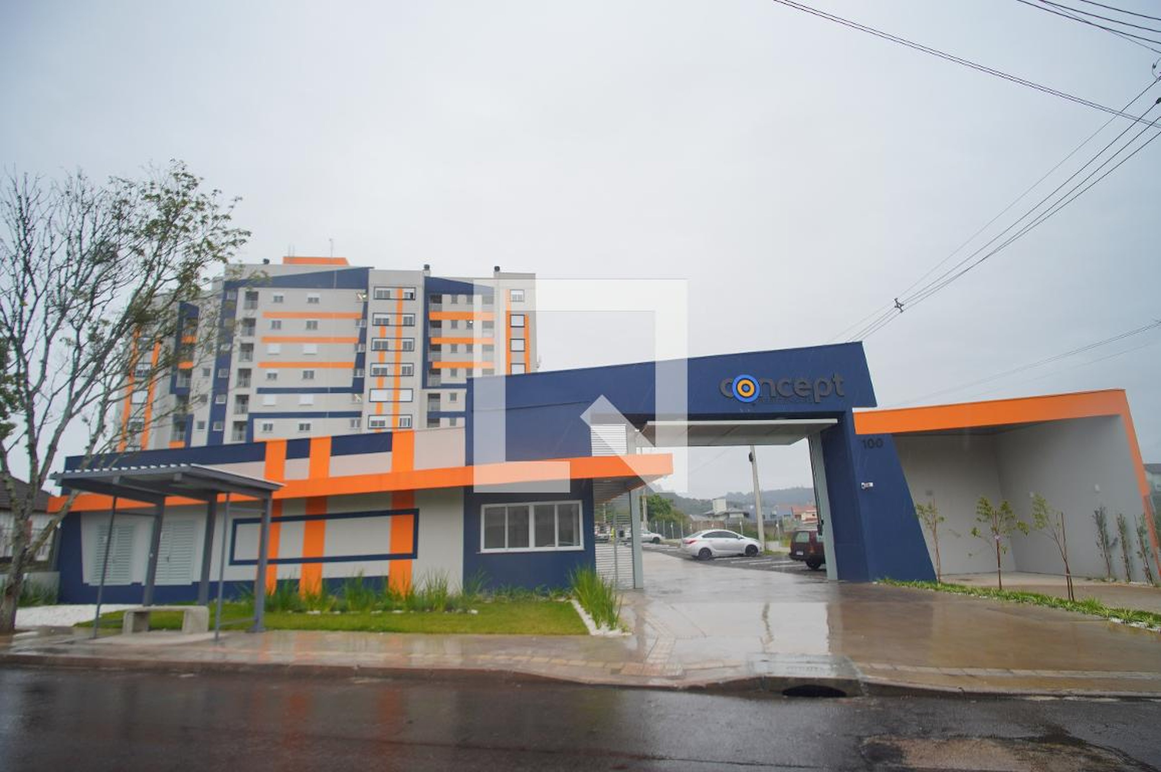 Fachada Condomínio em Rua Três de Maio, 100