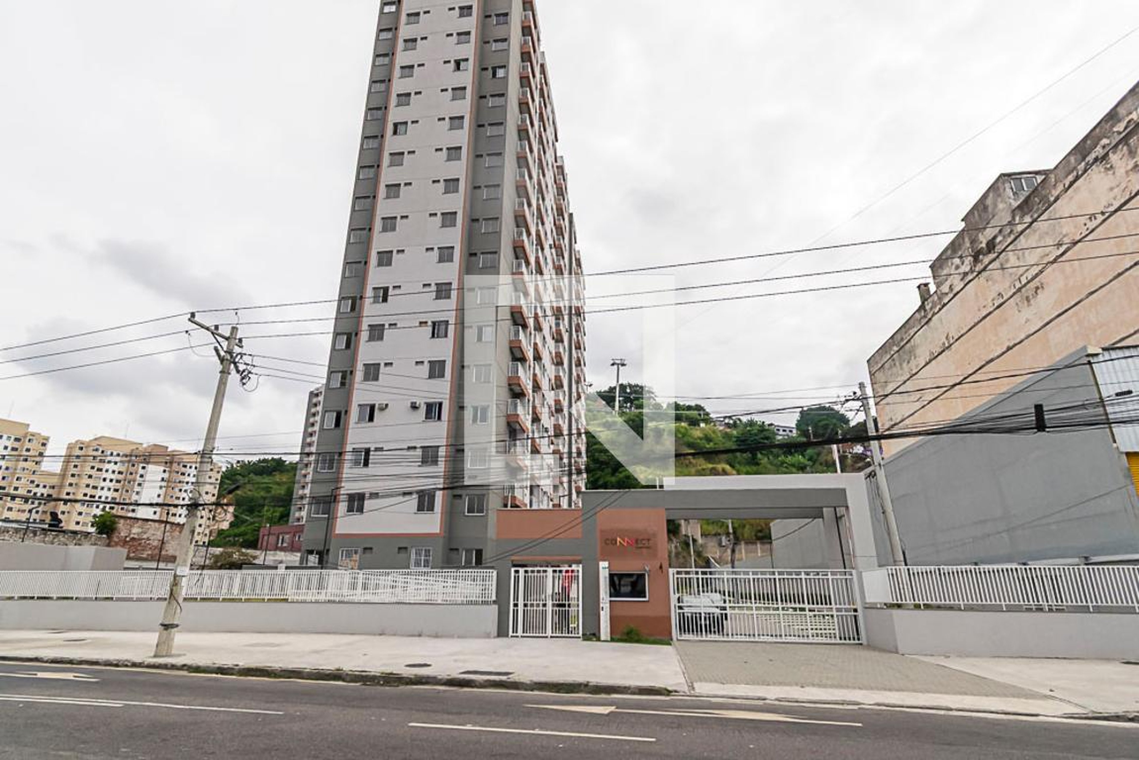 Fachada do Condomínio Condomínio Connect Bonsucesso Cury