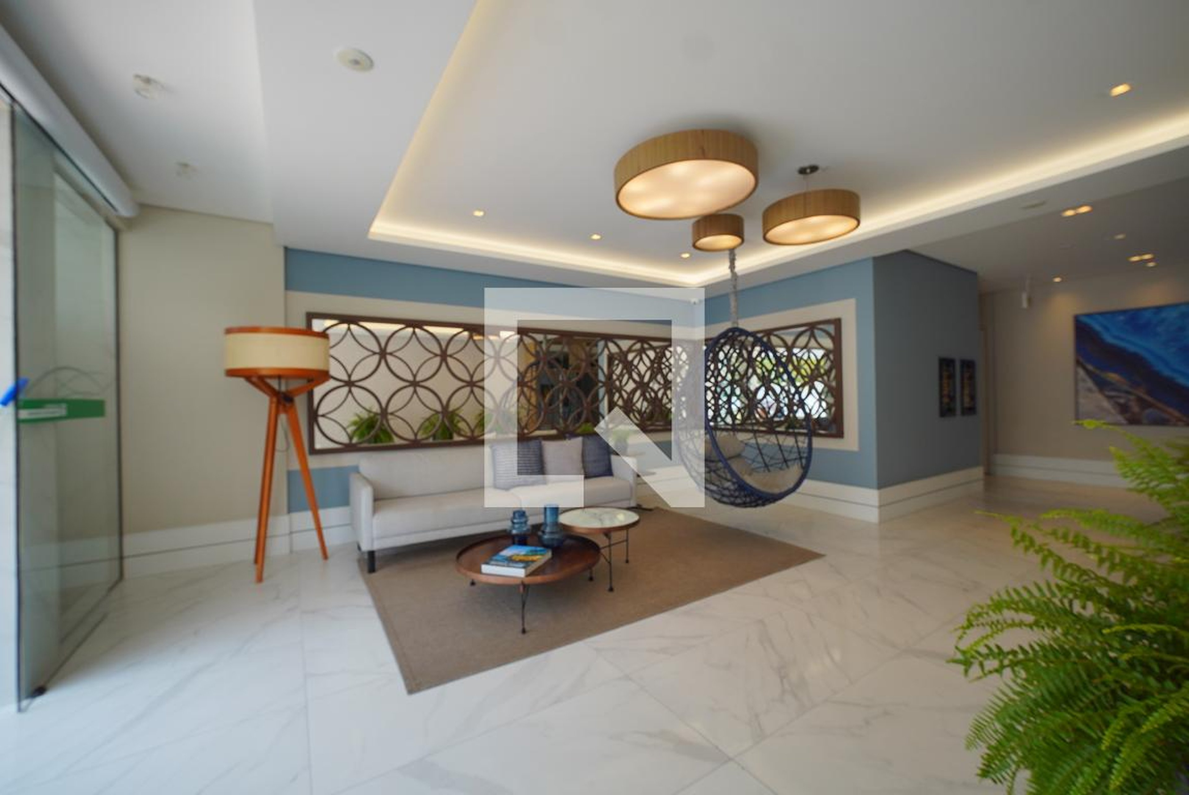 Hall de entrada Residencial Garnet Azul