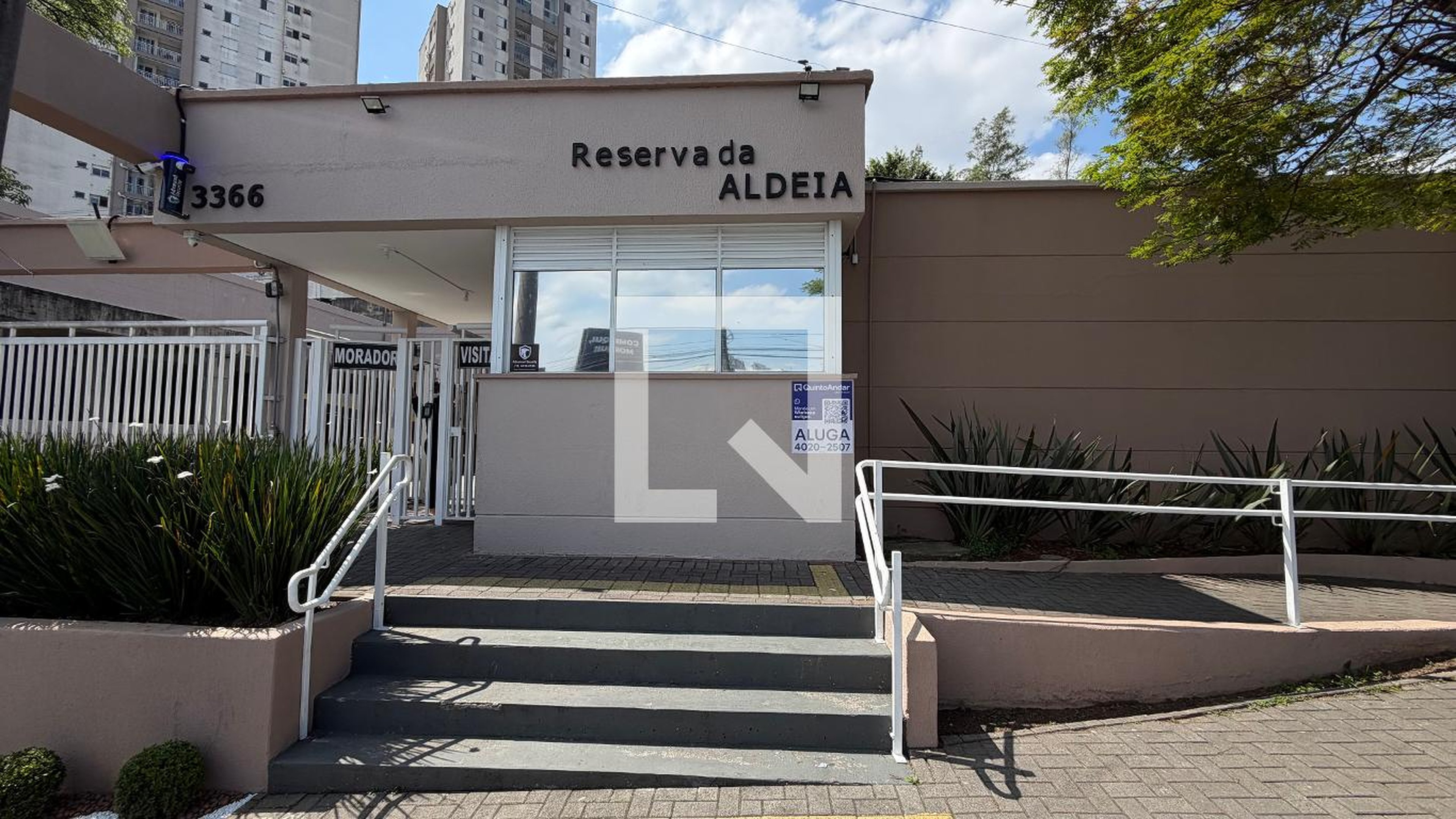 Fachada Condomínio Reserva da Aldeia