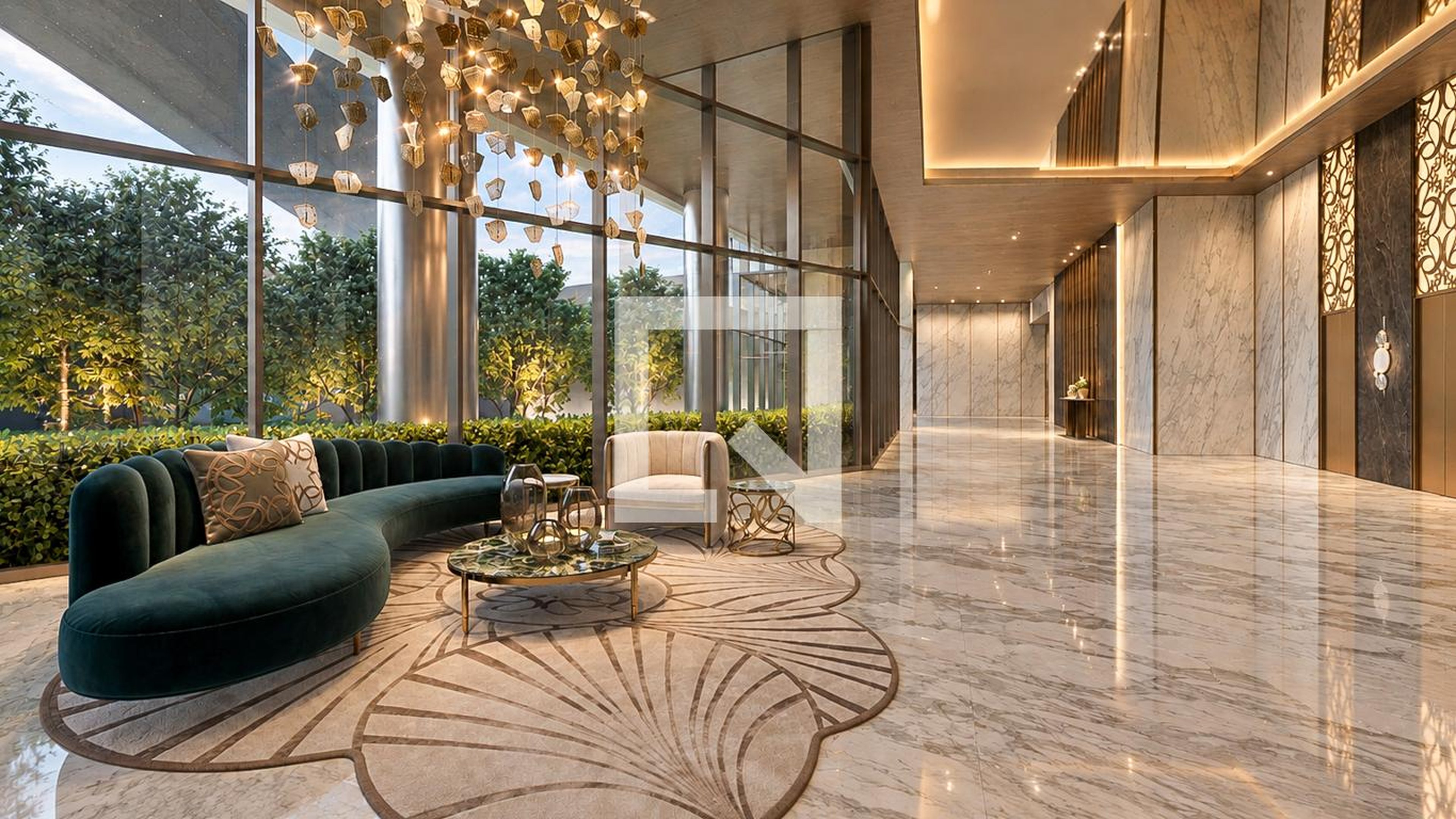 Hall de entrada - Edifício Saffire by Elie Saab