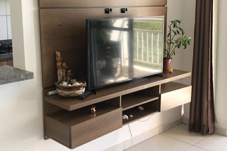 Detalhe Sala de apartamento para alugar com 2 quartos, 64m² em Jardim Atlântico, Goiânia