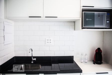 Cozinha de kitnet/studio à venda com 1 quarto, 10m² em Vila Buarque, São Paulo