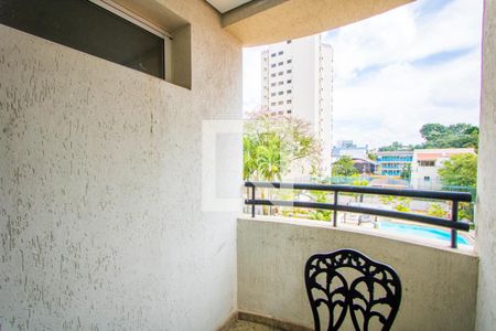 Varanda da sala de apartamento à venda com 1 quarto, 43m² em Centro, Santo André
