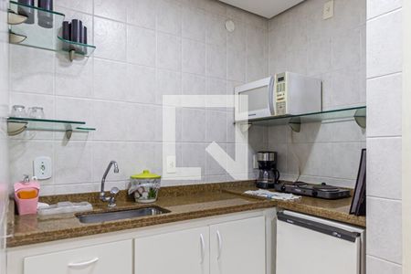 Sala e Cozinha de apartamento à venda com 1 quarto, 41m² em Centro, Santo André