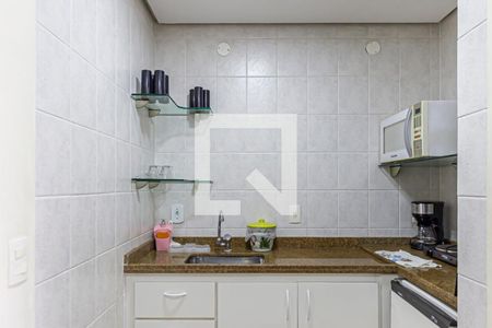Sala e Cozinha de apartamento à venda com 1 quarto, 41m² em Centro, Santo André