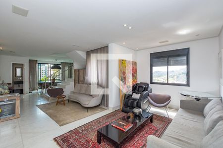 Sala 1 de apartamento à venda com 4 quartos, 304m² em Belvedere, Belo Horizonte
