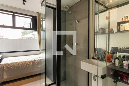 Banheiro de kitnet/studio à venda com 1 quarto, 10m² em Campos Elíseos, São Paulo