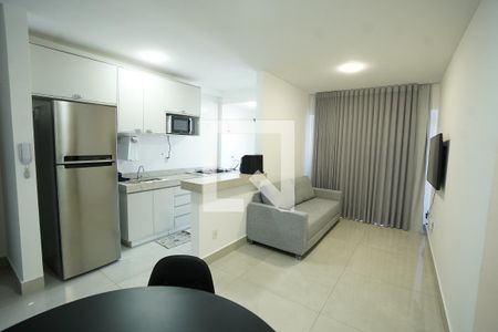 Sala/cozinha de apartamento para alugar com 2 quartos, 72m² em Parque Amazônia, Goiânia