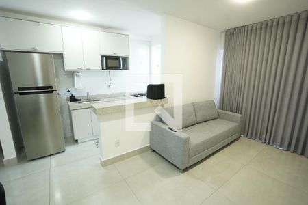Sala/cozinha de apartamento para alugar com 2 quartos, 72m² em Parque Amazônia, Goiânia