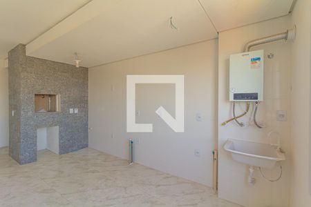 Sala/Cozinha de apartamento à venda com 2 quartos, 54m² em Harmonia, Canoas