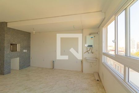 Sala/Cozinha de apartamento à venda com 2 quartos, 54m² em Harmonia, Canoas