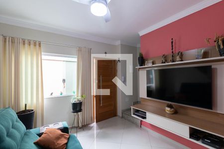 Sala e Cozinha de casa de condomínio à venda com 2 quartos, 74m² em Vila Ré, São Paulo
