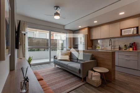 Sala de apartamento à venda com 2 quartos, 72m² em Harmonia, Canoas