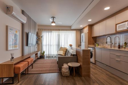 Sala de apartamento à venda com 2 quartos, 72m² em Harmonia, Canoas