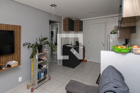 sala, cozinha e área de serviço compartilhadas_5 de apartamento para alugar com 2 quartos, 32m² em Parque Fongaro, São Paulo