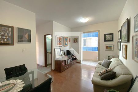 Sala de apartamento à venda com 3 quartos, 75m² em Havaí, Belo Horizonte