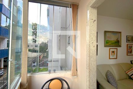 Varanda da Sala de apartamento à venda com 3 quartos, 75m² em Havaí, Belo Horizonte