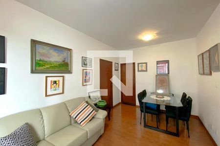 Sala de apartamento à venda com 3 quartos, 75m² em Havaí, Belo Horizonte