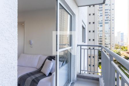 Varanda da Sala de apartamento à venda com 1 quarto, 29m² em Vila Romana, São Paulo