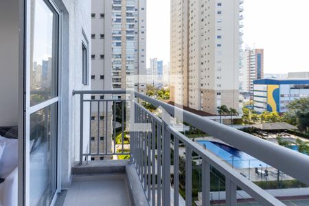Varanda da Sala de apartamento à venda com 1 quarto, 29m² em Vila Romana, São Paulo